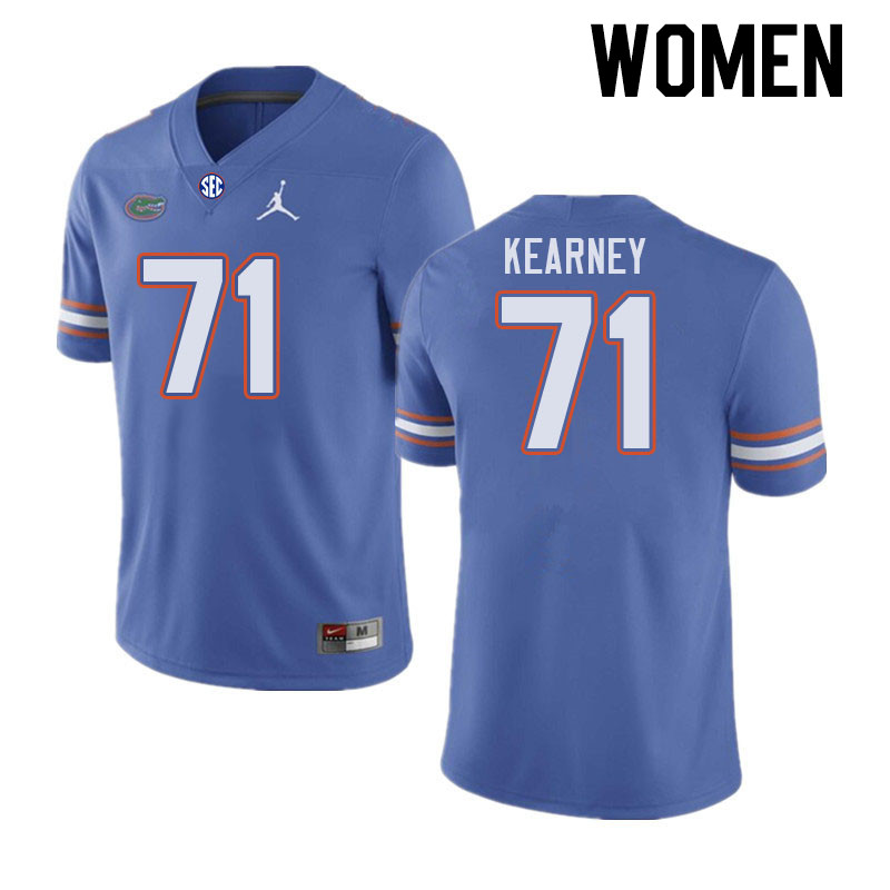 Women #71 Roderick Kearney Florida Gators College Football Jerseys Stitched-Royal - Click Image to Close